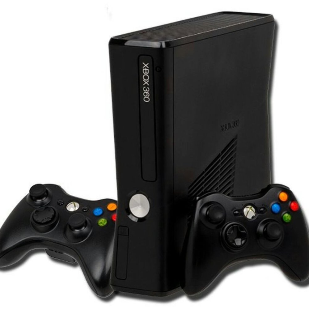 X-BOX 360 with 2 CONTROLLERS + GAMES